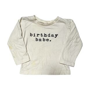 Tenth & Pine Birthday Babe Tee Size 6-12m
